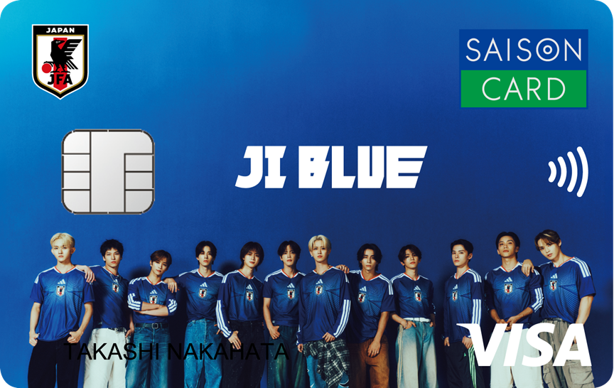 「SAISON CARD Digital〈JI BLUE〉」の券面