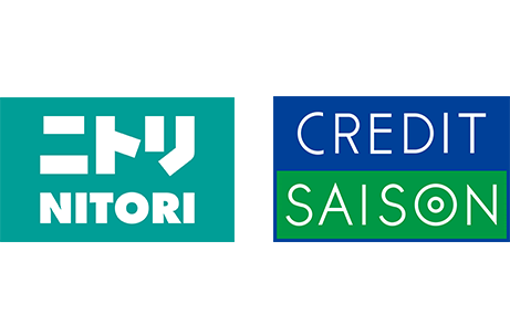 株式会社ニトリと株式会社クレディセゾンの企業ロゴ