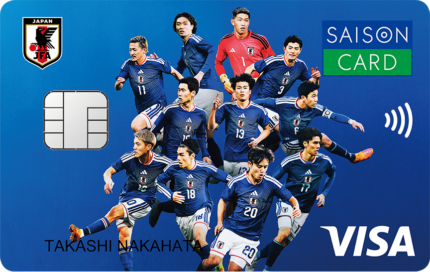 「SAISON CARD Digital〈SAMURAI BLUE〉」の券面