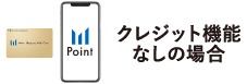 クレジット機能なしの場合