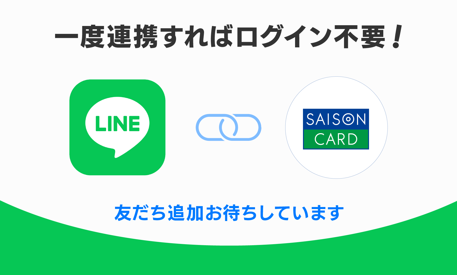 一度連携すればログイン不要!友だち追加お待ちしています